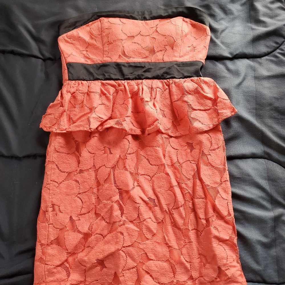 small strapless dress